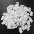 100Pcs Disposable high quality earmuffs - clear hygienic protection for showers, hair coloring, salons and spas Qme 100pcs