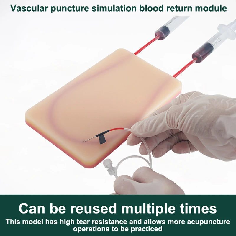 U-shaped IV Training Module Simulated Blood Return Medical Nursing Qme