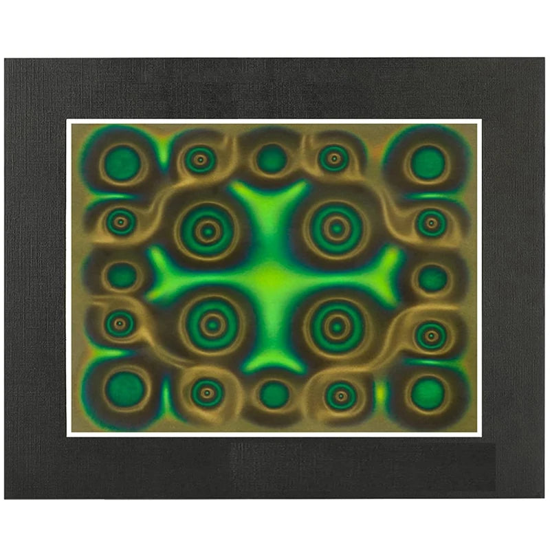 Magnetic Viewing Film,6X4 Inch Green Magnetic Field Display Film,Magnetic Flux Display, Magnetic Field Detector,Reusable Qme Dark green NONE