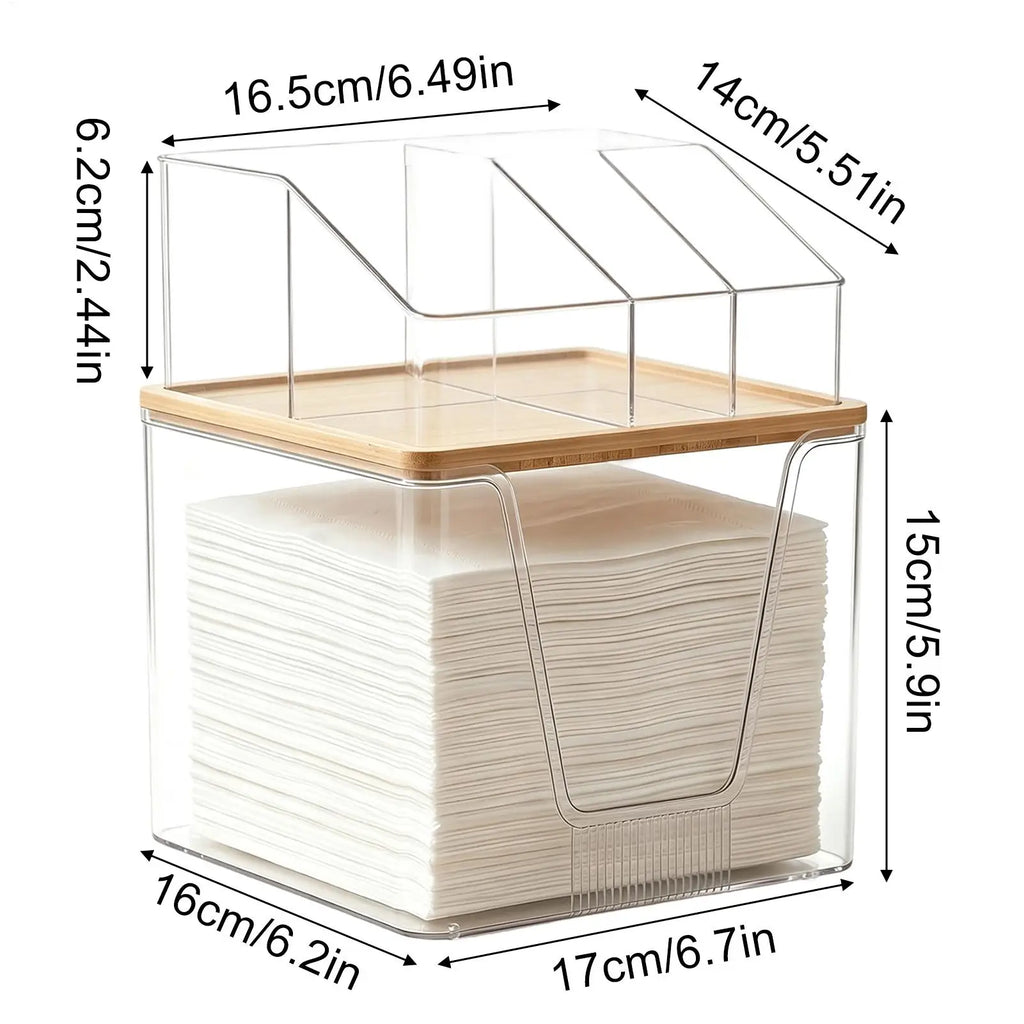 Skincare Organizers 2 Layer Multifunctional Acrylic Clear Cases Qme