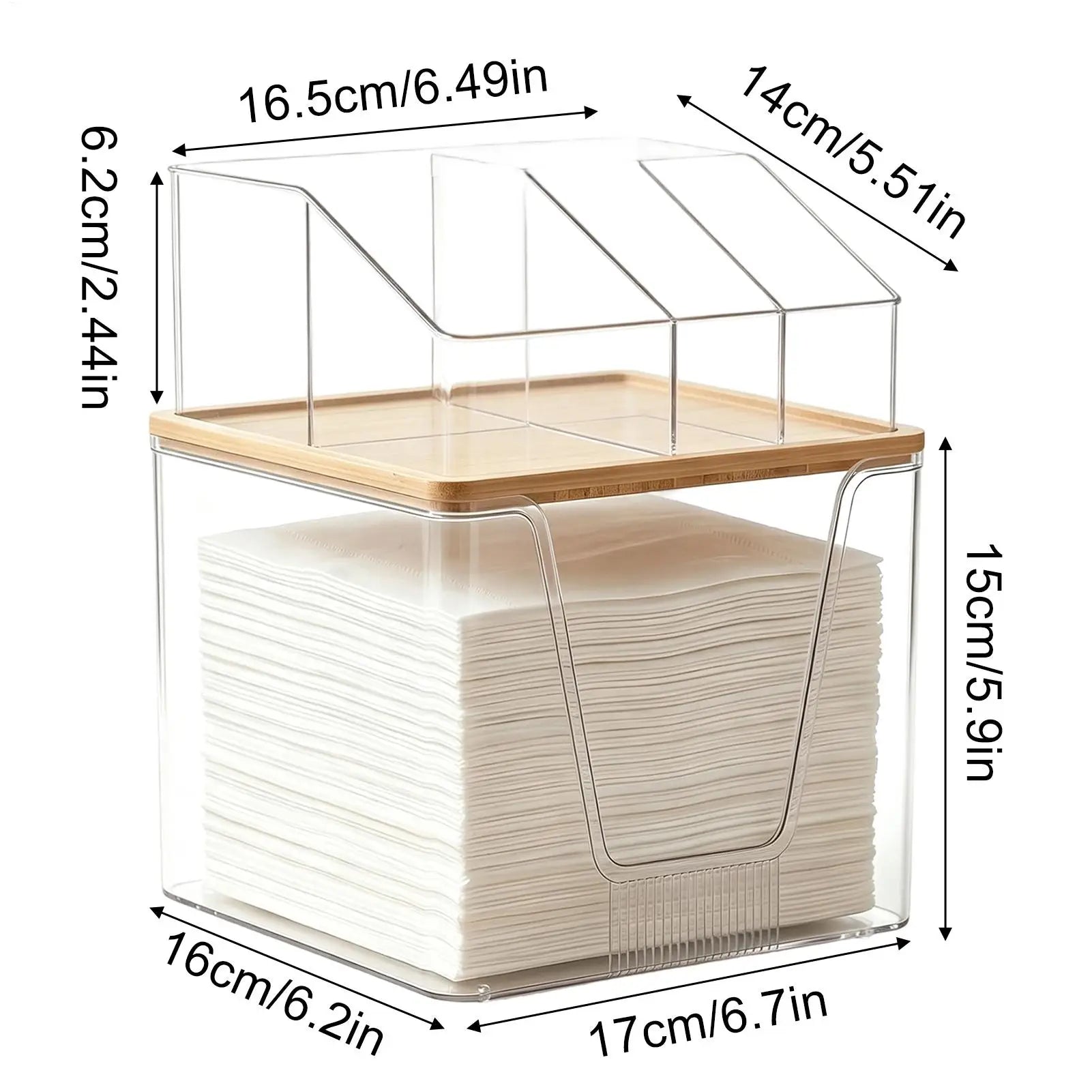 Skincare Organizers 2 Layer Multifunctional Acrylic Clear Cases Qme