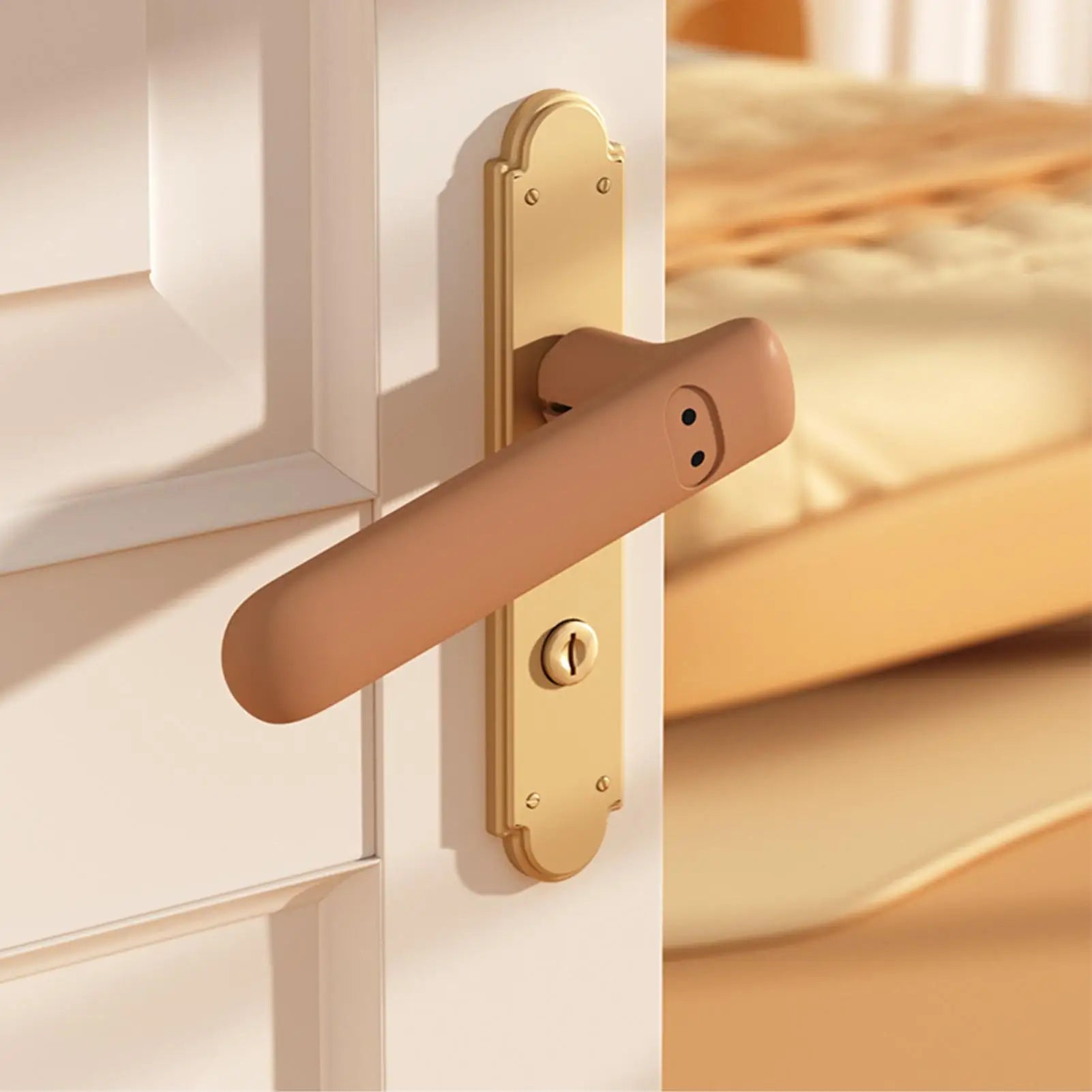 Silicone safety door handle anti-collision protection cover door handle safety protection cover for Door Levers Qme