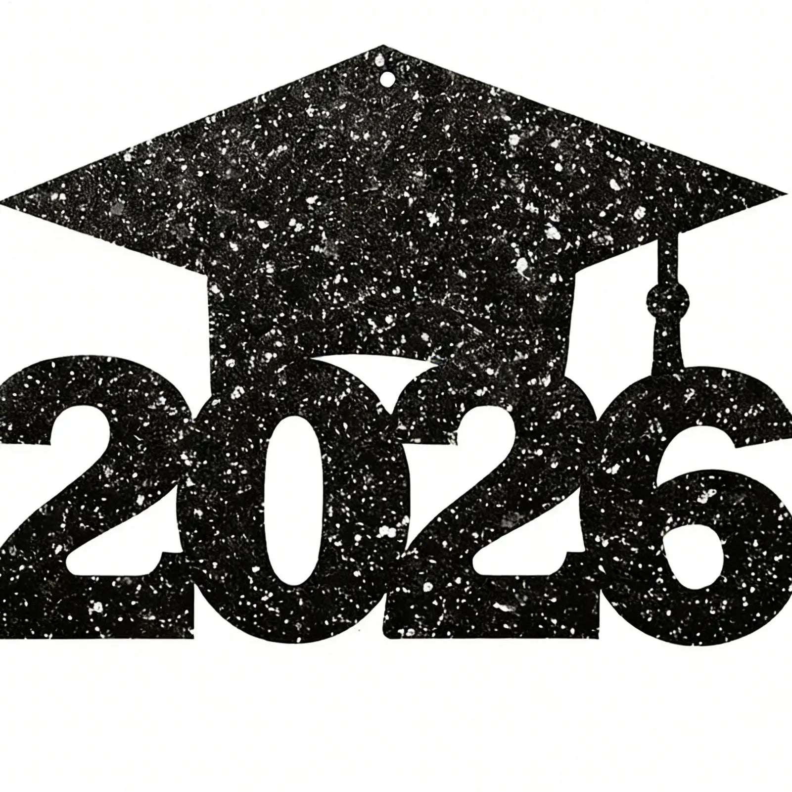 Graduation Hat Tags 24 Glitter Party Tag 2026 Decorations Class Qme