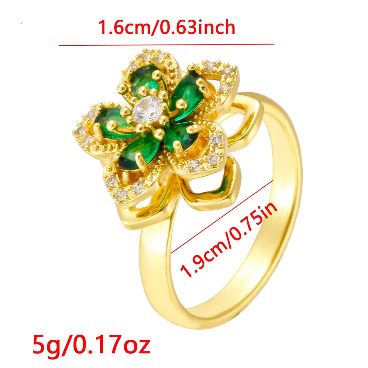 Luxury Rotating Animal Rings Women Spinner Fidgets Cute Flower Heart