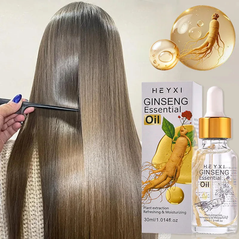 Ginseng Moisturizing Essence Oil Lasting Nourishment Soft Hair Qme