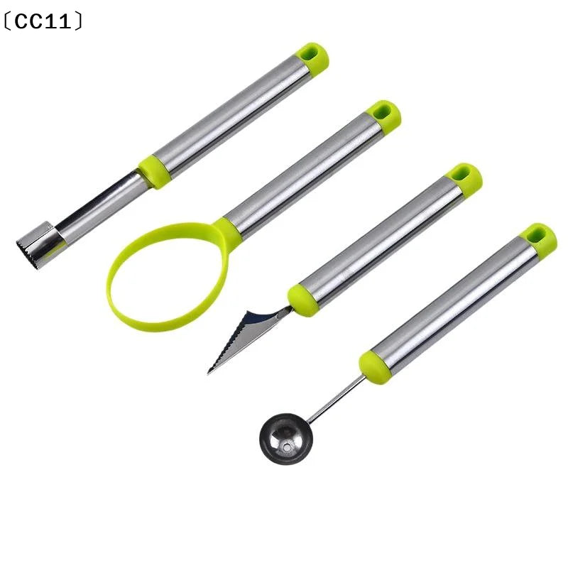Stainless Steel Fruit Pitter Tool Melon Baller Corer Knife Baking Qme