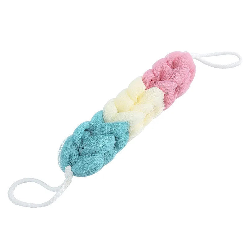 Color Block Bath Balls Bath Strips Bath Towels Adult Back Rubbing Bath Towels Mud Rubbing Bath Towels Foam Mesh Bathroom Qme colourful