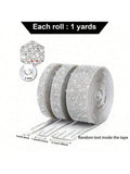 1 Roll Toilet Stickers Self-adhesive Rhinestone Sticker DIY Qme 1cm