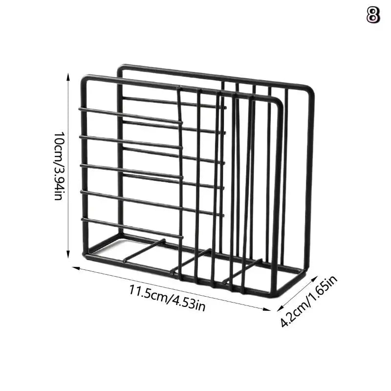 Cartoon Pattern Napkin Holder Paper Drawer Storage Bracket Organizer Qme 8