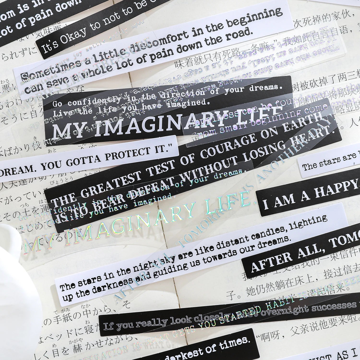 40pcs Vintage Stickers English Journal Decoration Sticker for DIY scrapbooking Journal Photo album decoration materials Stickers Qme