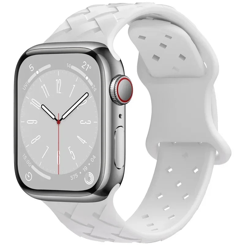 Strap for Apple Watch Band Ultra 49mm 44mm 40mm 45 Mm 41mm 38mm 42mm Sport Silicone Woven Loop Bracelet IWatch Series 8 7 6 3 Qme W 38 40 41mm