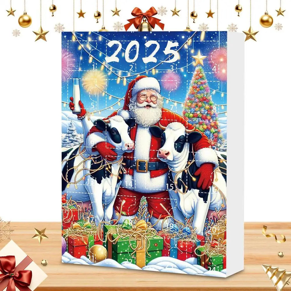 Christmas Countdown Calendars Cute 24 Cow Advent Calendar Cartoon Qme D China Mainland M