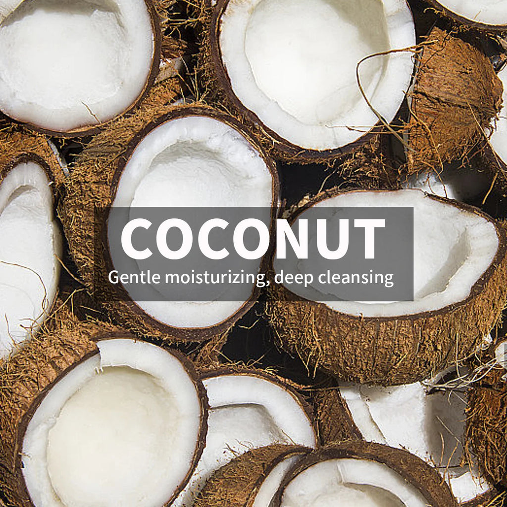 Coconut Essence Amino Acid Mild Facial Cleanser Mousse Deep Cleaning Qme