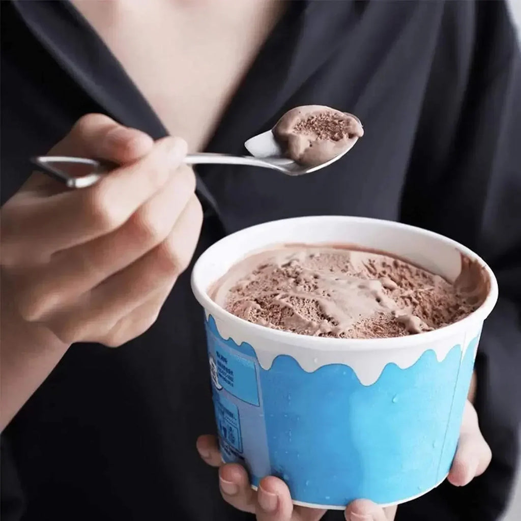 Creative Ice Cream Spoon INS Stainless Steel Shovel Coffee Tea Qme