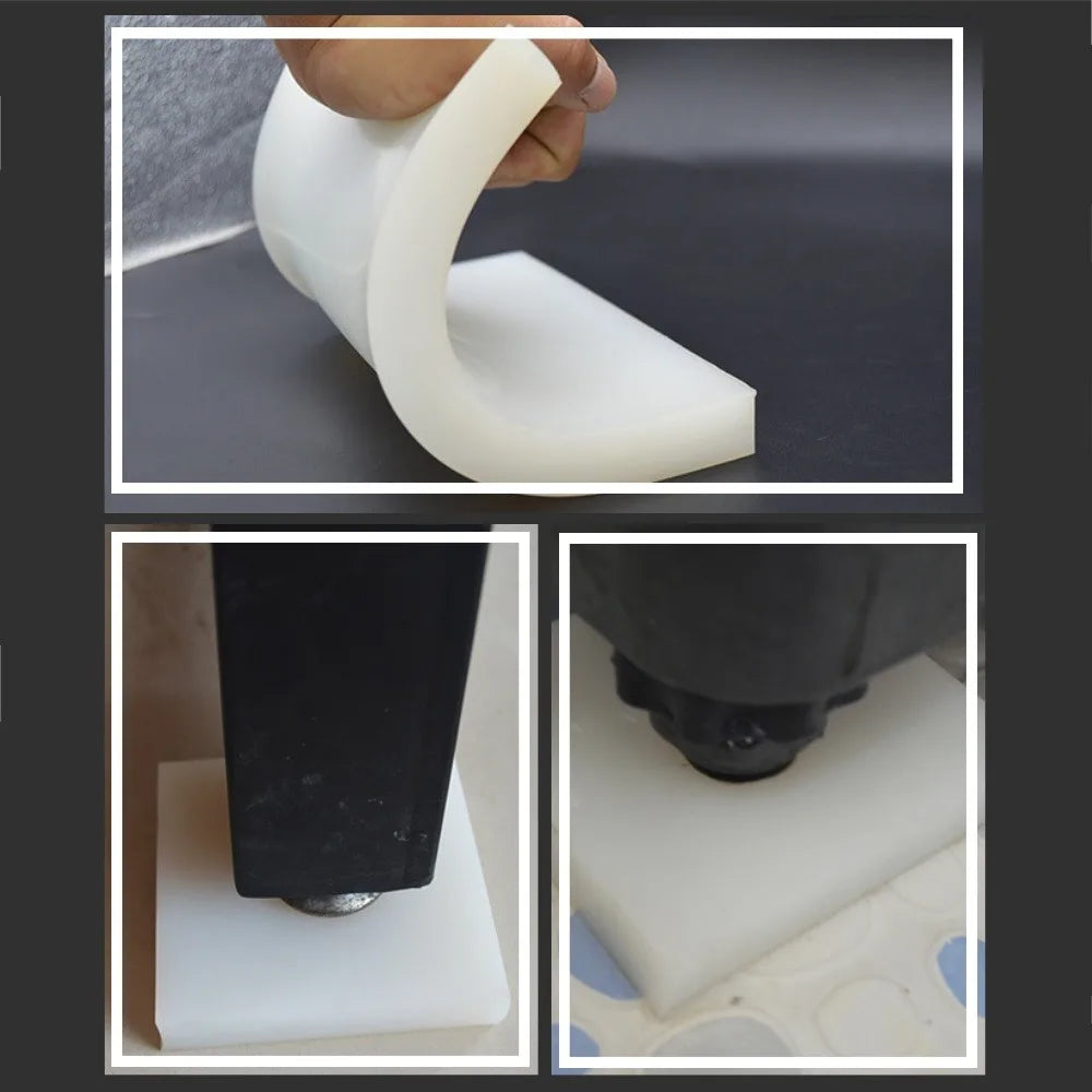 Translucent Silicone Gasket Thk 1/2/3mm High Temperature Resistance No Peculiar Smell Anti-slip Shock Absorption Silicone Gasket Qme