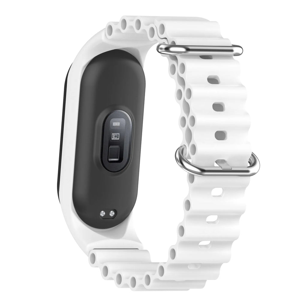 Flexible Ocean Silicone Watch Band Sweatproof Colorful Sport Wrist Strap For Xiaomi Mi Band 3 4 5 6 7 Daily Sports Decoration Qme