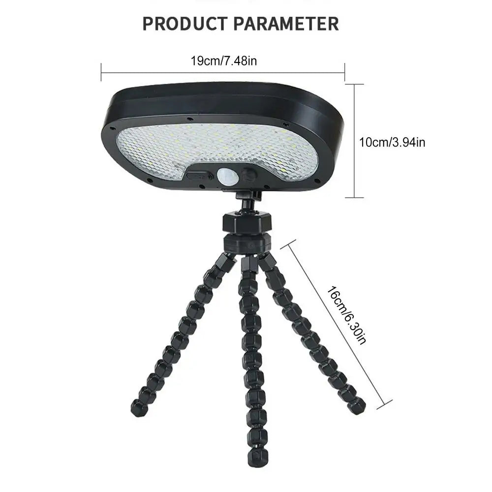 Solar Motion Lights Outdoor Waterproof Fence Lamp Security Flexible Qme A CN