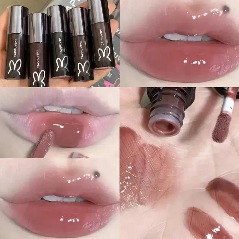 Ice Juice Red Lip Gloss Crystal Mirror Water Light Lip Glaze Grapes Jelly Glass Lip Oil Waterproof Lipstick Clear Tint Makeup Qme style2-07