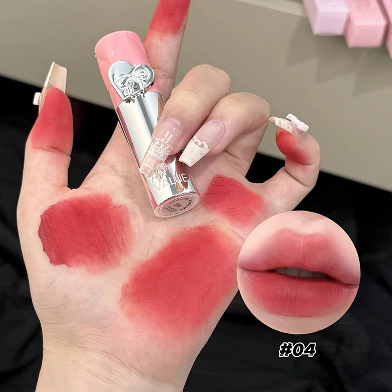 Red Tone Lip Glaze Matte Velvet Lipstick ART VALUE Long-lasting Qme AE838-4