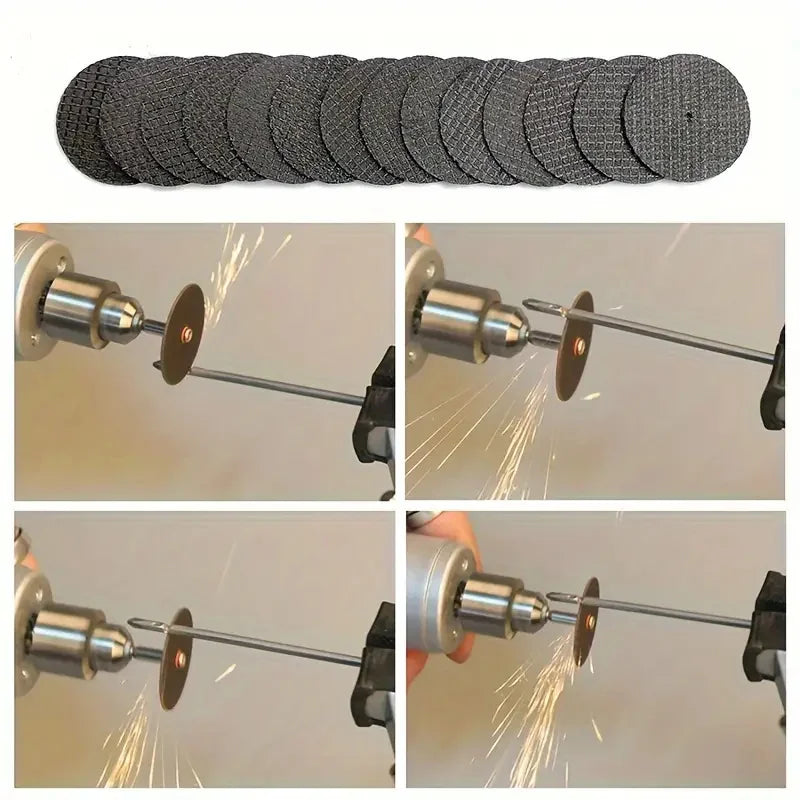 Abrasive Cutting Disc 32mm With Mandrels Grinding Wheels For Accesories Metal Cutting Rotary Tool Saw Blade Qme