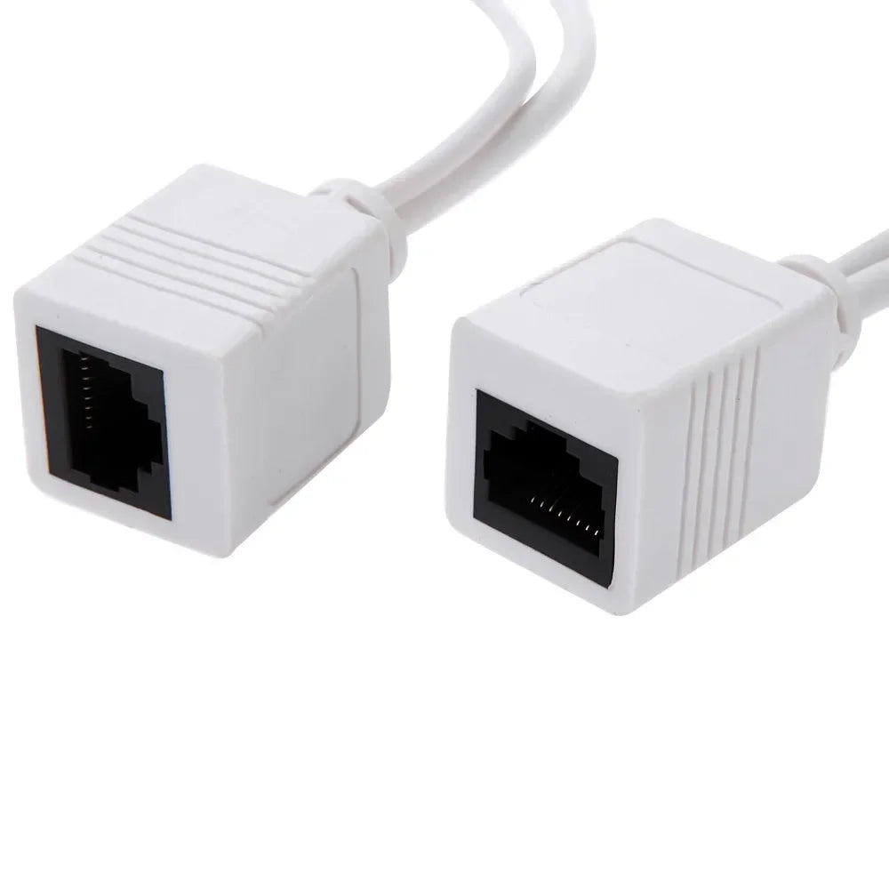 5pairs POE Splitter For 2MP 5MP HD IP Camera POE Adapter Cable Tap Power Supply Module 12-48V Separator Combiner Male and Female Qme