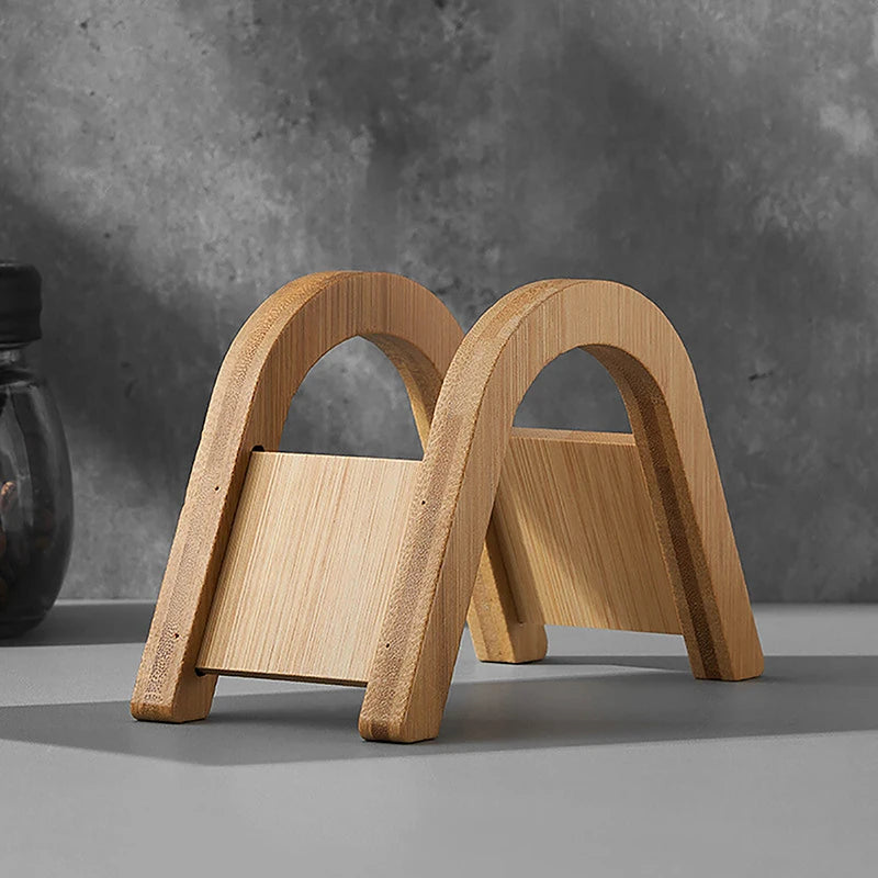 Filter Paper Storage Stand Hand Drip Coffee Holder Wooden Rack Qme
