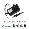 Adapter DC 5V 0.5A 1A 2A 2.5A 3A AC 100-240V Converter Power Adaptor 5 V Volt 1000MA Power Supply Charger 5.5*2.1MM Qme UK PLUG 5V1A