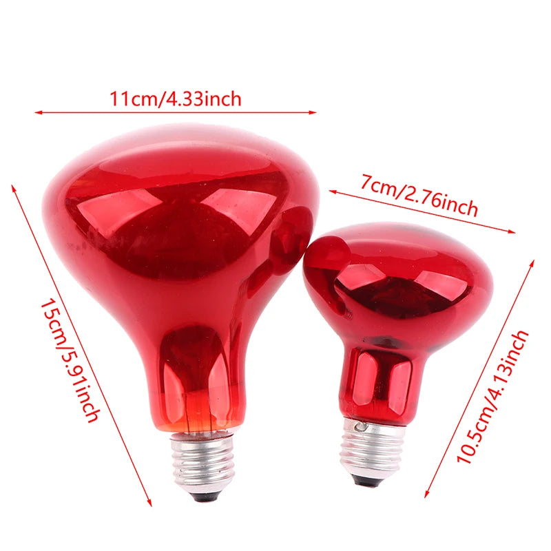 Infrared Heat Lamp 100W 150W Red Light Therapy Muscle Joint Neck Qme