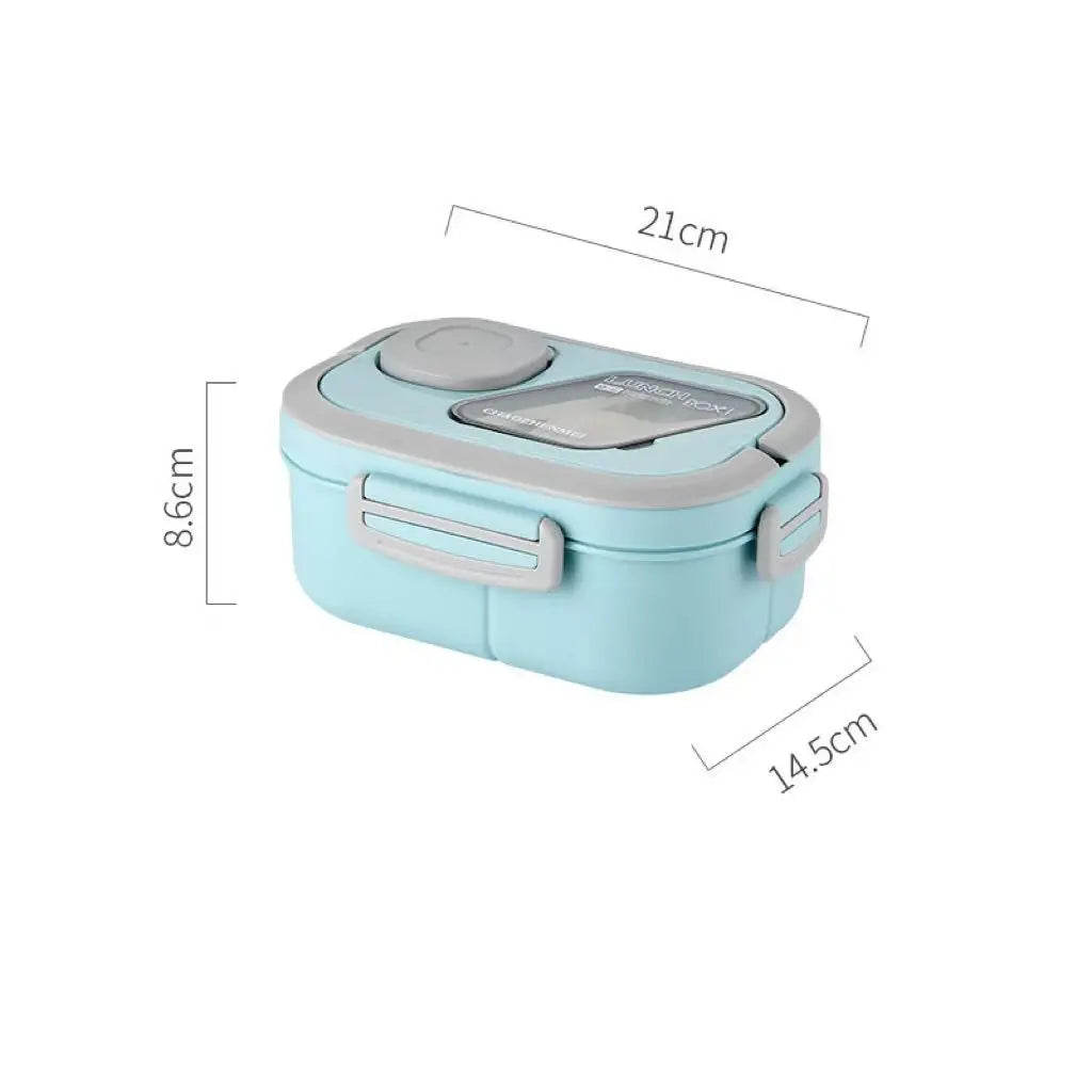 Portable Leakproof Bento Lunch Box Microwave Safe Salad Food Qme blue 8 inch