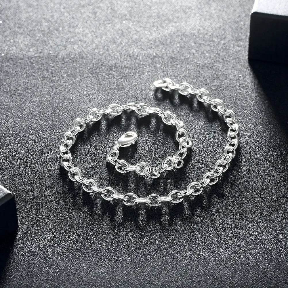 Special Offer Fine 925 Sterling Silver Necklace for Woman Men Fashion Charm 20 Inch Chain Luxury Jewelry Lady Party Wdding Gift Qme