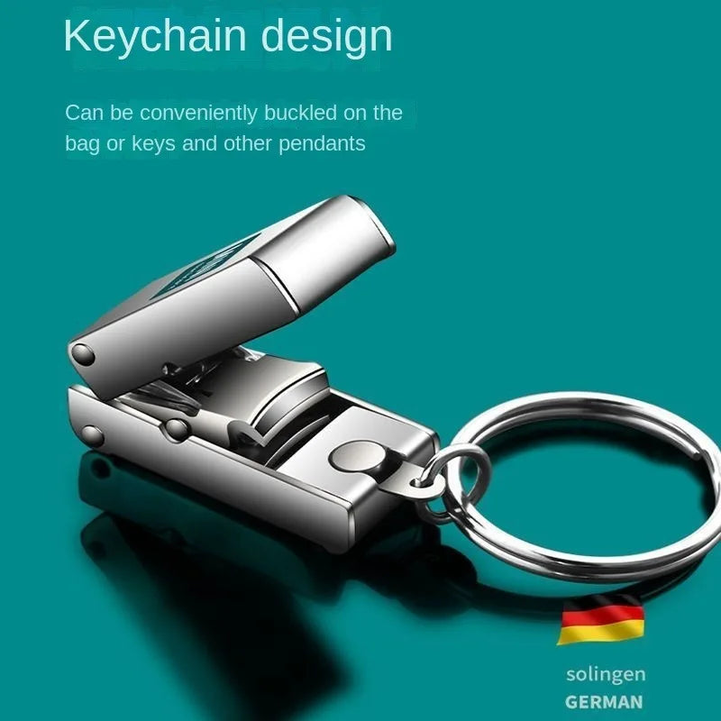 Nail Clippers Collapsible Portable Travel Fingernail Scissors Cutter Qme