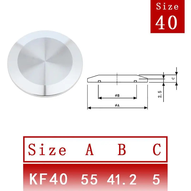 KF10 KF16 KF25 KF40 KF50 KF63 Vacuum End Cap SUS 304 Stainless Steel Sanitary Pipe Fitting Beer Brewing Ferrule Qme KF40