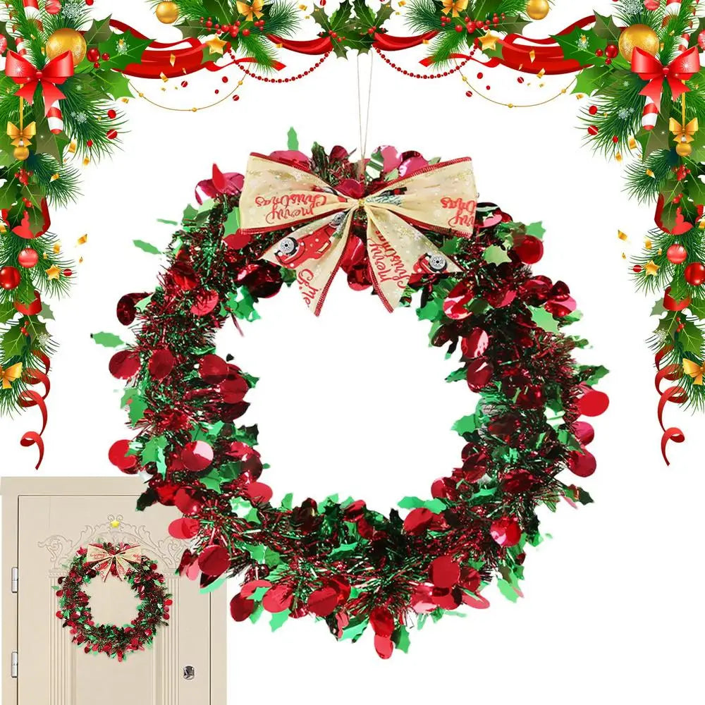 Christmas Wreath Bow Ornament Holiday Wreaths Winter Festival Year Qme B China Mainland