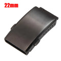 Watch Buckle 18mm 20mm 22mm Silver Folding Safety Milled Clasp Replacement Stainless Steel Deployant Watch Clasp Qme black 22mm