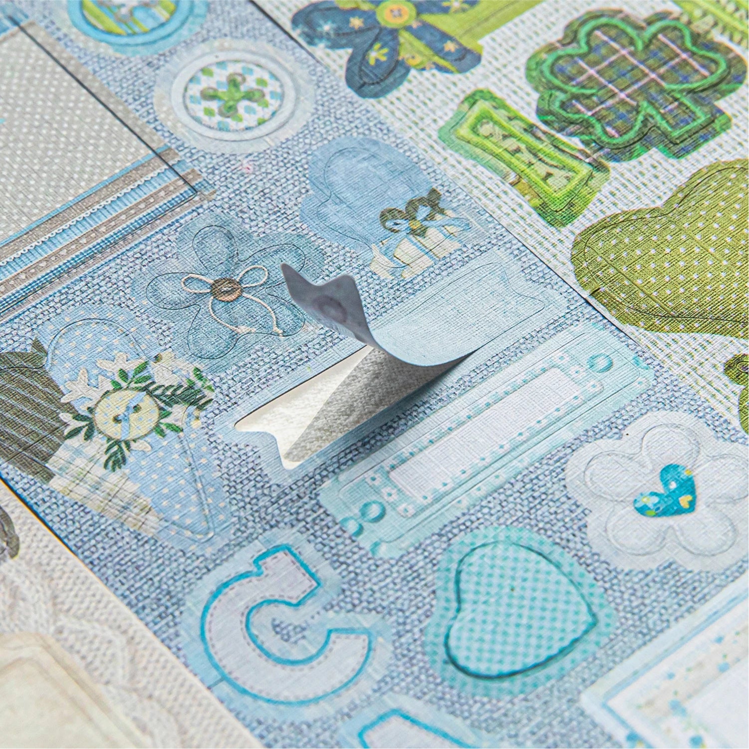 1Roll Fabric Texture Washi Tape Colorful Pattern for Scrapbooking Journaling Collage Decorate Phone Case Notebook DIY Qme