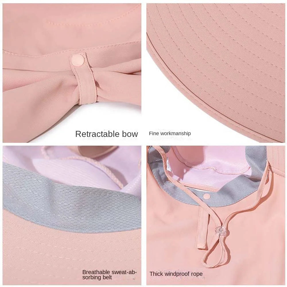 Hiking Hats Women Fisherman Hat Long Wide Brim Quick Drying Neck Qme