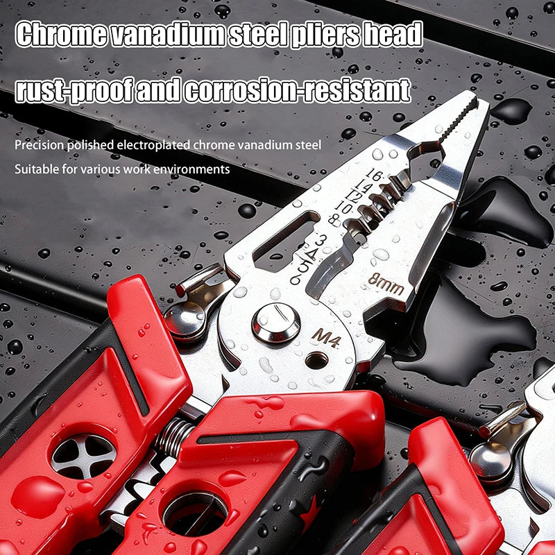 Robust 1 Electrician Wire Crimper Stripper Cutting Pliers Qme