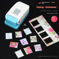 Rectangle Postage Stamp Punch Lever Action Craft Paper Crafting Qme Default Title