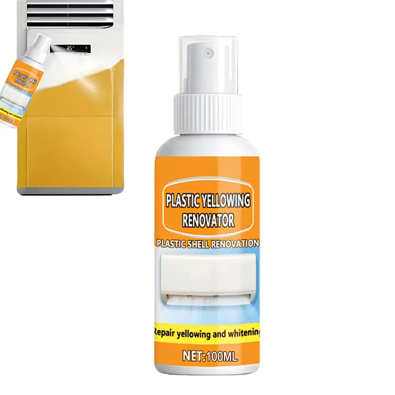 Yellow off Spray 100ml Multi Purpose Cleaner Multi-purpose Yellowing Remover Spray for Air Conditioner Remote Pc Case Cars Qme