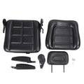 Forklift Seat Black Wear Resistant Lawn Mower Seat Ergonomic with Adjustment and Slide Rail for Excavator Loader Tractor Mower Qme With armrest