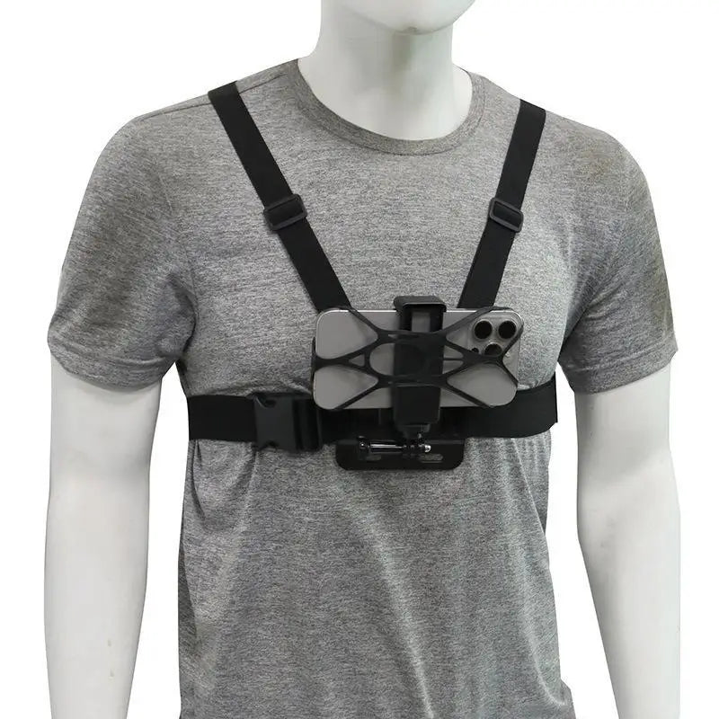 Adjustable Chest Phone Mount Straps Perfect Vlogging Qme