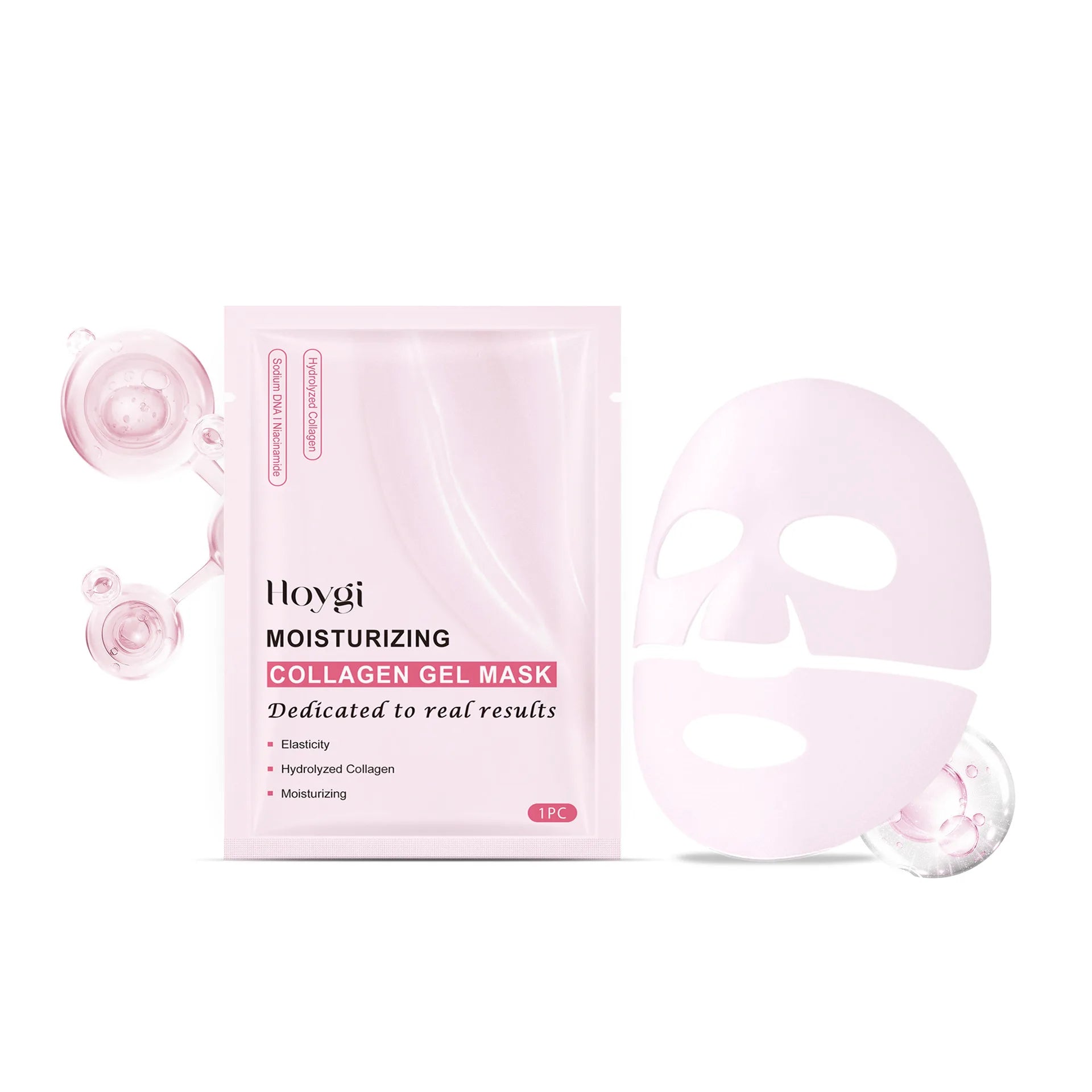Bio Deep Collagen Face Mask Shrink Pores Hydrating Moisturizing Split Mask Firming Nourish Brighten Facial Skin Care Product Qme 1pc