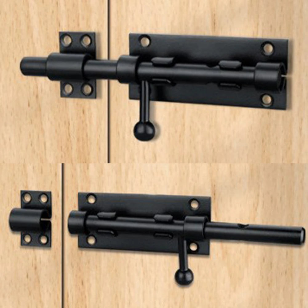 Door Latch Sliding Bolts Latch Hasp Gate Safety Lock Heavy Duty Garden Gate Shed Sliding Tower Bolt Latch Catch Home Hardware Qme