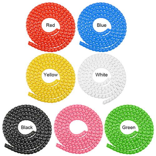 1.3m Line Spiral Winding Cable Wire Cover Wear-resistant for M365 PRO 2 Universal Line Organizer Pipe Protection Spiral Wrap Qme