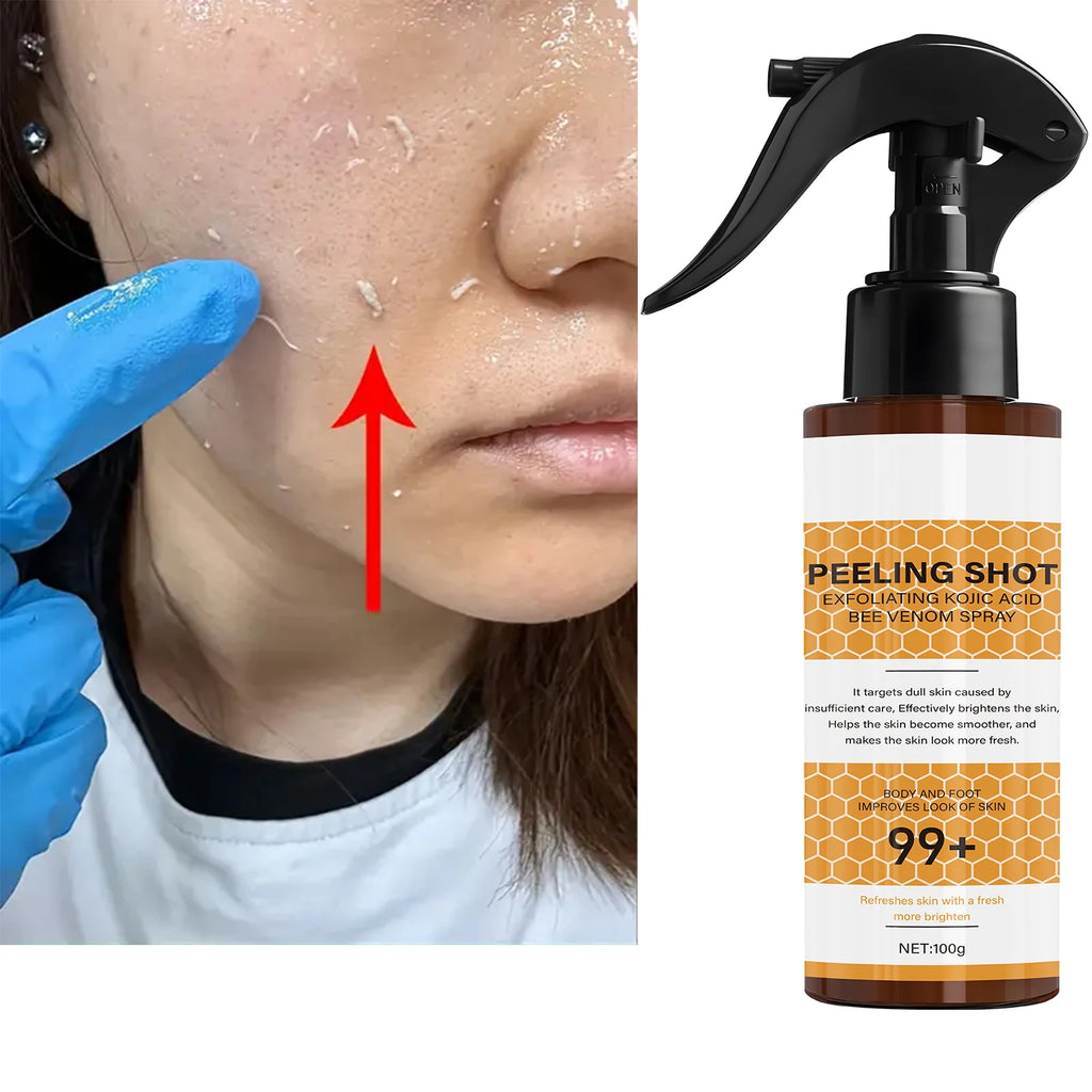 Peeling Shot with Retinol & Bee Venom - Moisturizing & Exfoliating Formula for Softer, Confident Skin Qme