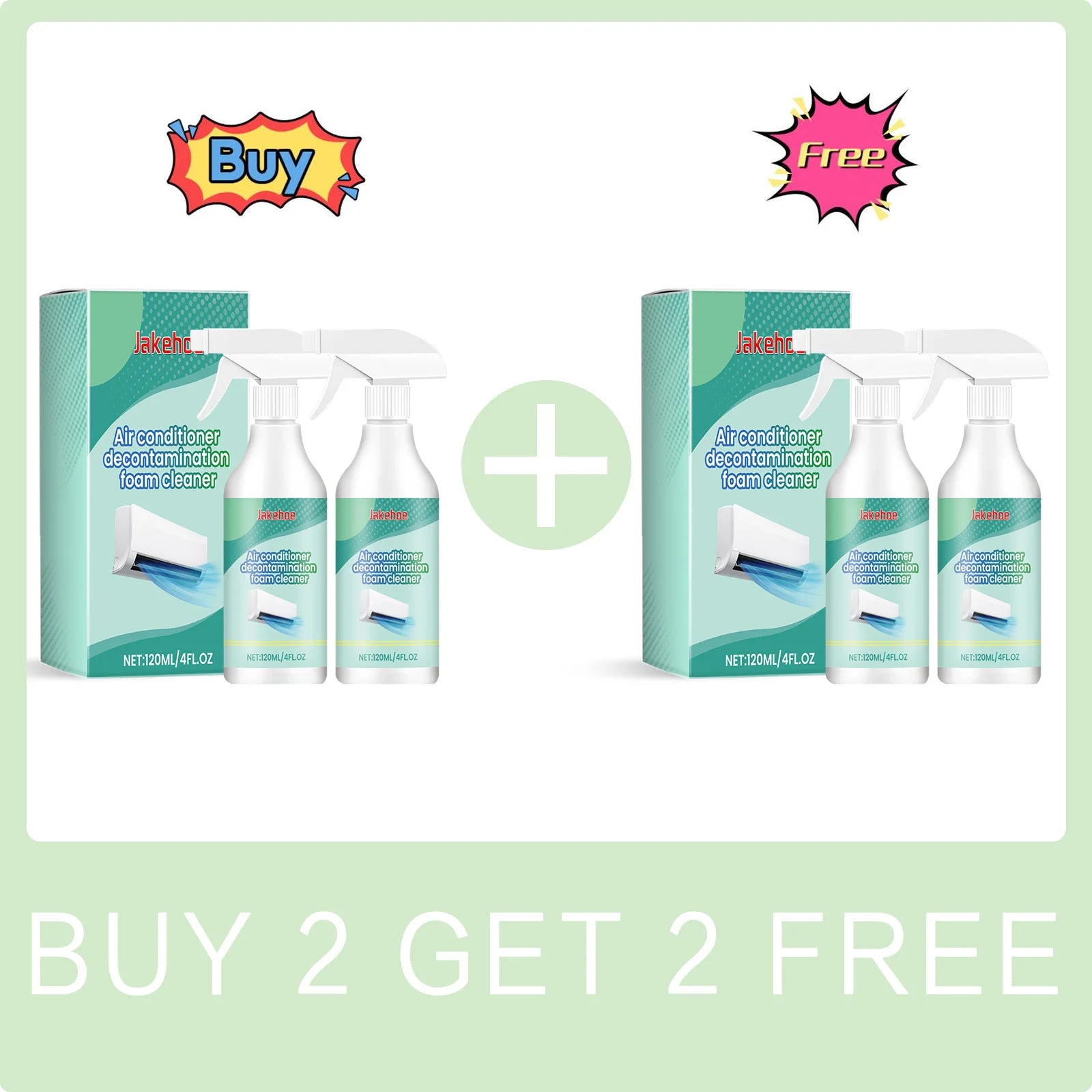 Air Conditioner Foam Cleaner Heavy Duty Coil Dirt Detergent Multipurpose No Washing Foaming Clean Air Conditioner Cleaner Spray Qme Buy 2 Get 2 Free