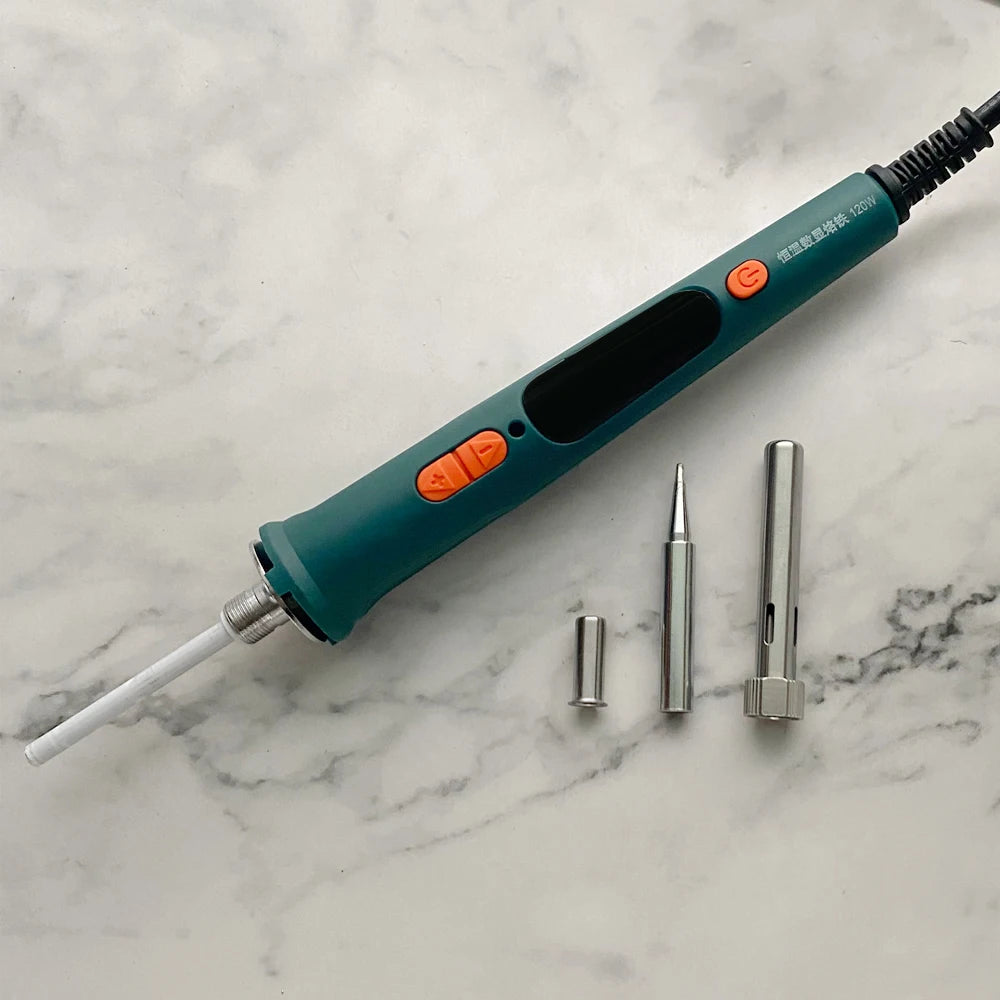 100W 120W Digital Soldering Iron Repair Tool Electric Dual Qme