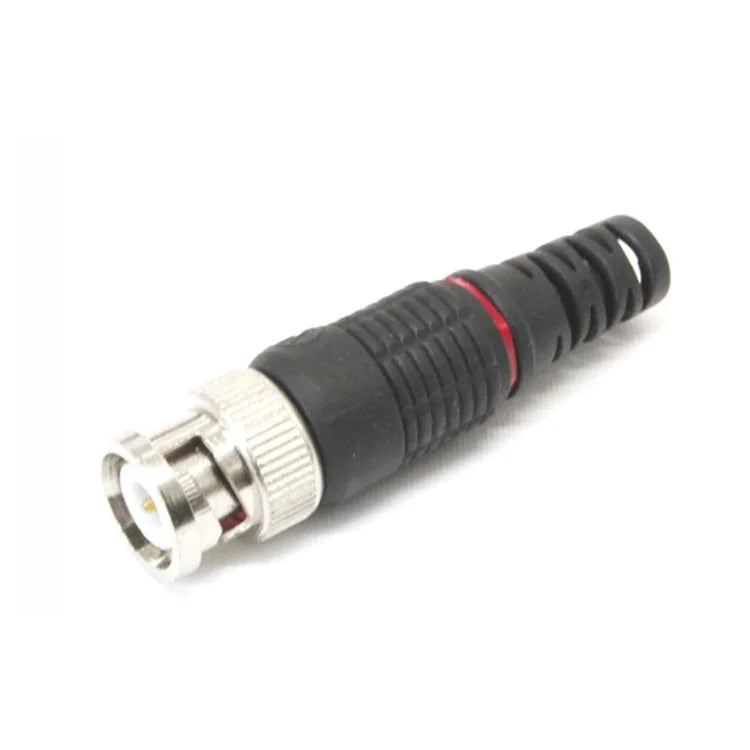 20pcs BNC Male Plug Pin Solderless Straight Angle Video Adapter BNC Connector for CCTV Surveillance Camera Security System Qme