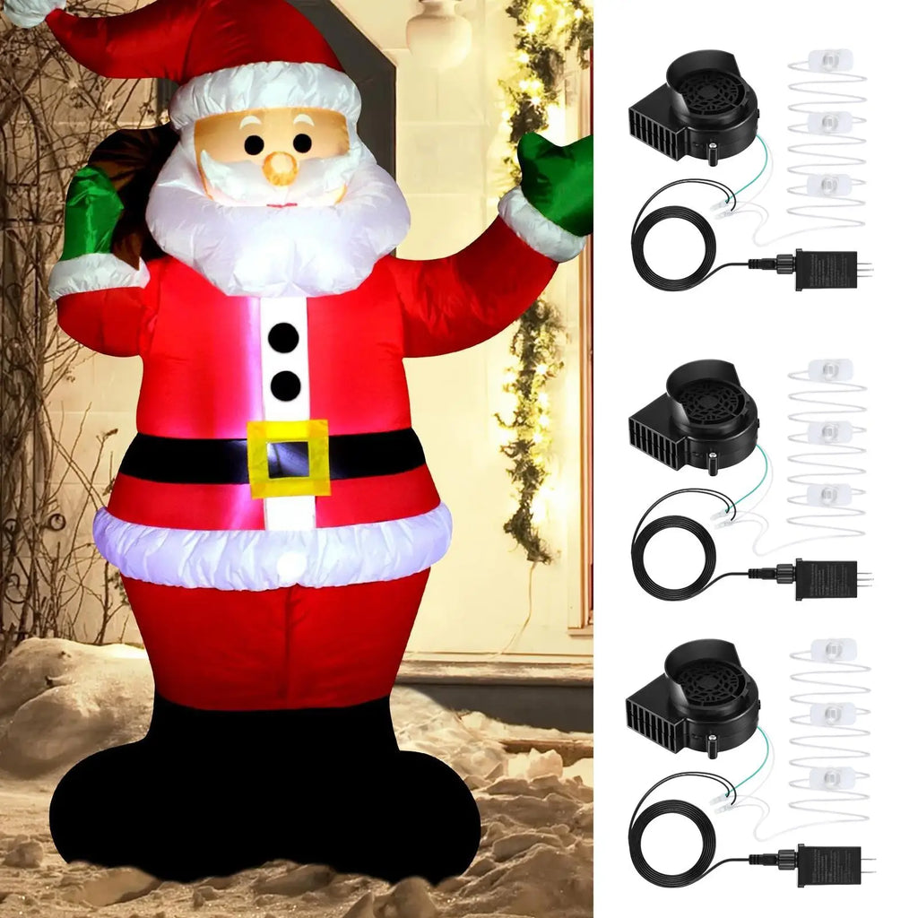 Inflatable Air Blower Fan 12V christmas Inflatables Blower Fan with LED Light String Replacement Decoration Blowing Machine Qme