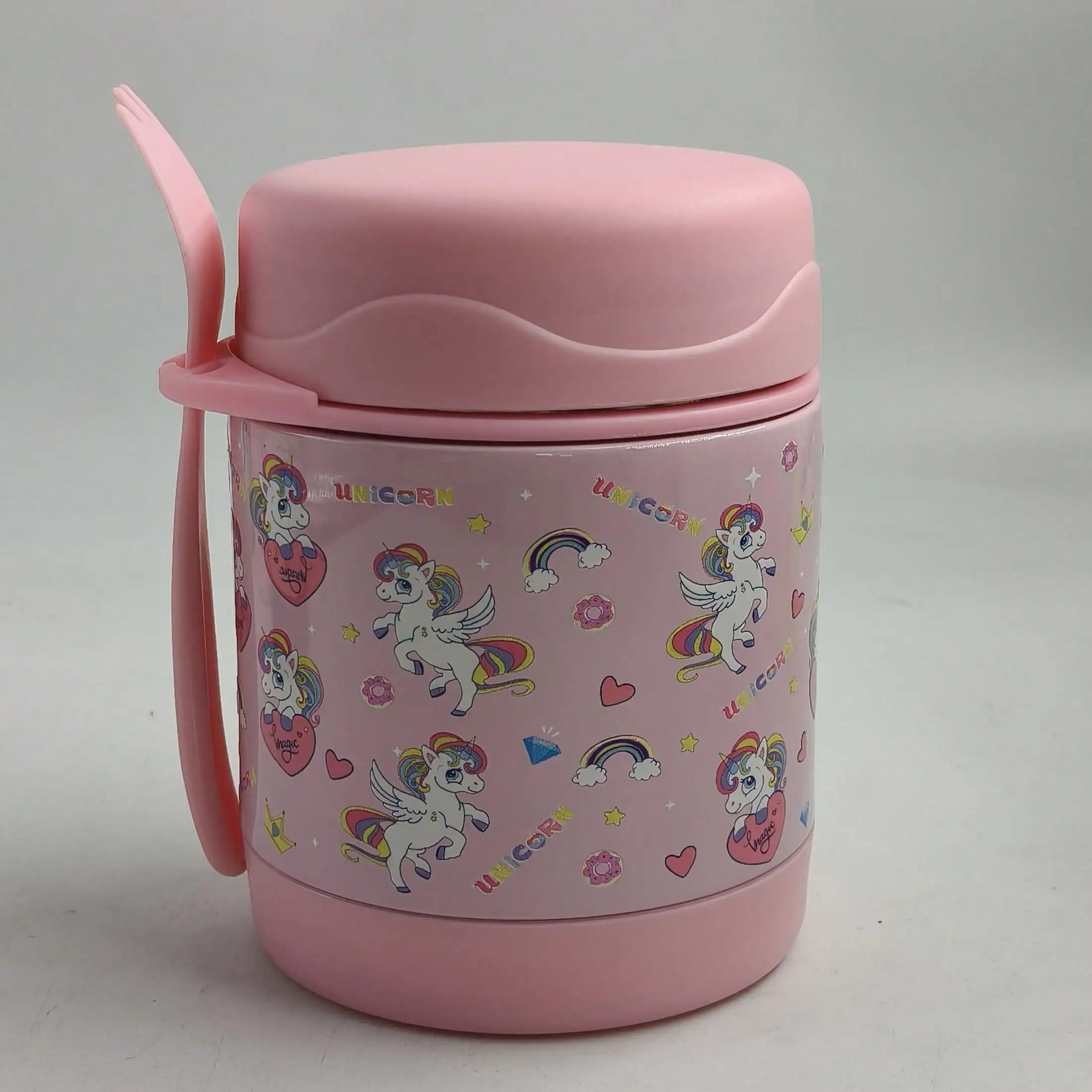 Double-layer Stainless Steel Stew Beaker Fashionable Vacuum Creative Qme pink 201-300ml